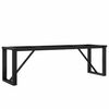 vidaXL Patas de mesa de centro estructura O acero 140x30x43 cm