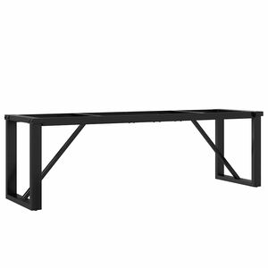 vidaXL Patas de mesa de centro estructura O acero 140x30x43 cm