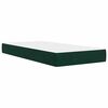 vidaXL Estructura de cama Verde oscuro 100 x 200 cm Terciopelo