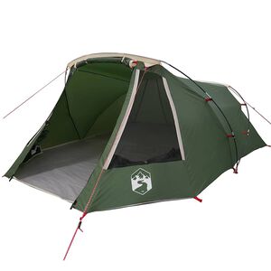 vidaXL Tienda de t&uacute;nel para 3 personas 3 persona Verde y blanco