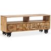 vidaXL Mueble de TV de madera maciza de mango 120x30x48 cm