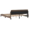vidaXL Estructura de cama Dover cuero sint&eacute;tico capuchino 180x200cm