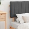 vidaXL Estructura de Cama con Cabecera Tapizada Gris oscuro