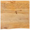 vidaXL Tablero de mesa borde natural madera maciza mango 80x80x3,8 cm