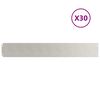 Bordes para c&eacute;sped vidaXL 30 uds 15x103 cm acero inoxidable