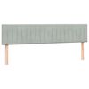 vidaXL Cama box spring con colchones terciopelo gris claro 180x210 cm