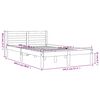 vidaXL Cama sin colch&oacute;n madera maciza de pino marr&oacute;n cera 140x200 cm