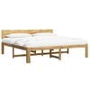 vidaXL Cama doble con cabecero ROSTOCK Blanco 200 x 200 cm