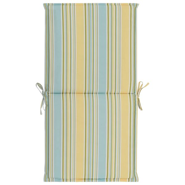 vidaXL Cojines sillas de jard&iacute;n 2 unidades multicolor 100x50x3 cm