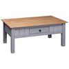 vidaXL Mesa de centro madera de pino estilo Panam&aacute; gris 100x60x43,5 cm