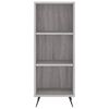 vidaXL Aparador alto madera contrachapada gris Sonoma 34,5x34x180 cm