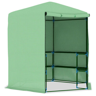 vidaXL Invernadero con estantes acero 227x223 cm