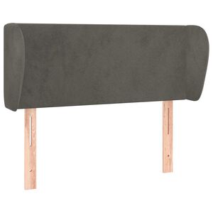 vidaXL Cabecero de terciopelo gris oscuro 83x23x78/88 cm