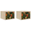 vidaXL Mesita de noche de pared ZAANDAM 2 uds. Roble Sonoma