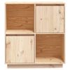 vidaXL Aparador de madera maciza de pino 74x35x80 cm