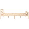 vidaXL Estructura de cama doble sin colchón madera maciza 135x190 cm