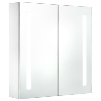 vidaXL Mueble de baño con espejo LED 60x14x62 cm