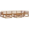 vidaXL Conjunto de sof&aacute;s de exterior 7 pcs Natural