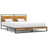 vidaXL Estructura de cama sin colch&oacute;n metal 140x200 cm