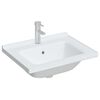 vidaXL Lavabo de ba&ntilde;o rectangular cer&aacute;mica blanco 61x48x19,5 cm