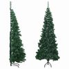 vidaXL &Aacute;rbol de Navidad artificial de esquina verde 210 cm PVC