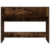 vidaXL Mesa consola madera contrachapada roble ahumado 100x39x75 cm