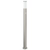 vidaXL Baliza luminosa con sensor de movimiento, 110 cm, acero inoxidable, IP44