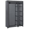 vidaXL Armario plegable de tela gris 110x45x175 cm