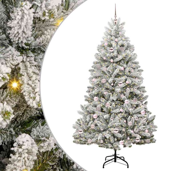 vidaXL &Aacute;rbol de Navidad artificial Verde y 210 cm PVC y Metal
