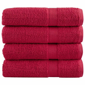 vidaXL Toallas de ba&ntilde;o SOLUND 4 uds 100x150 cm 600 gsm