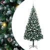 vidaXL &Aacute;rbol de Navidad artificial Verde 210 cm PVC, Acero y Pl&aacute;stico