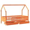 vidaXL Estructura de cama infantil con cajones madera pino 90x190 cm