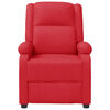 vidaXL Sill&oacute;n de masaje de cuero sint&eacute;tico rojo