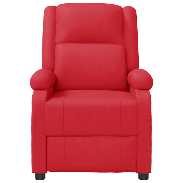 vidaXL Sill&oacute;n de masaje de cuero sint&eacute;tico rojo