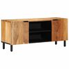 vidaXL Mueble para TV de 105x33x46 cm, madera maciza de acacia