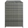vidaXL Cobertizo doble para contenedor ratán PE gris 148x77x111 cm