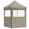 vidaXL Carpa de Fiesta Taup&eacute; 200 x 200 x 306 cm Tela Oxford