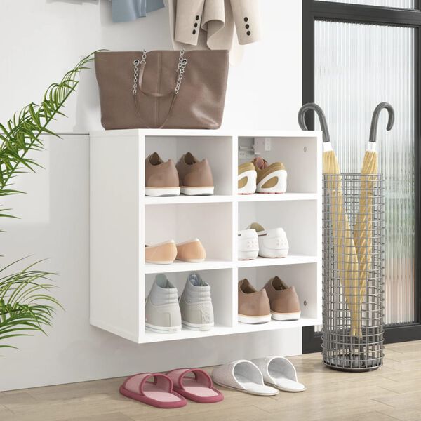 vidaXL Mueble zapatero blanco 52,5x30x50 cm