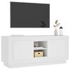 vidaXL Mueble para TV madera contrachapada negro 102x35x45 cm