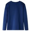 Camiseta infantil de manga larga azul marino 104