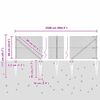 vidaXL Poste de Valla Plateado 25 x 0,6 m (malla de 12 x 12 mm) Acero