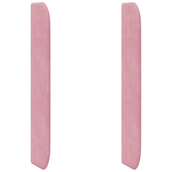 vidaXL Oreja de cabecero Rosa 80 x 16 x 4 cm Terciopelo