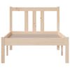 vidaXL Estructura cama individual sin colch&oacute;n madera maciza 75x190 cm