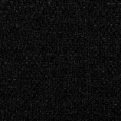 vidaXL Banco con respaldo tela negro 120x62x75,5 cm