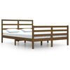 vidaXL Estructura cama sin colch&oacute;n madera pino marr&oacute;n miel 160x200 cm