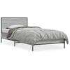 vidaXL Estructura cama madera ingenier&iacute;a metal gris Sonoma 90x200 cm
