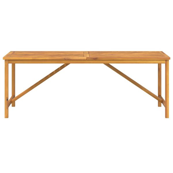 vidaXL Mesa de comedor madera maciza de acacia 200x90x74 cm