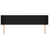 vidaXL Cabecero de tela negro 183x16x78/88 cm