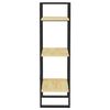 vidaXL Estantería de 3 niveles madera maciza de pino 40x30x105 cm