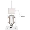 vidaXL Embutidora manual de acero inoxidable plateado 3 L